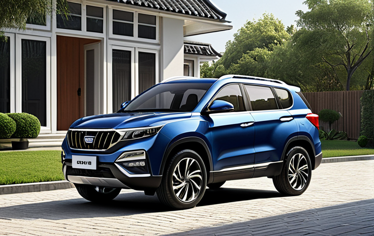 **

"A stylish and modern Geely Haoyue SUV in a family-friendly setting, perhaps parked in front of a house or near a park, highlighting its spacious interior and contemporary design. Focus on a bright and inviting aesthetic, emphasizing its appeal to budget-conscious families."

**
